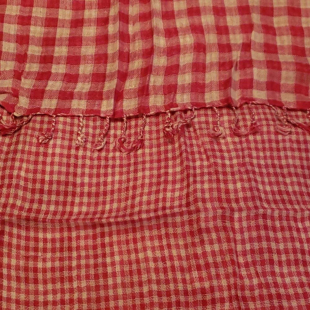 L.L.Bean Gingham Scarf 18W - 72L